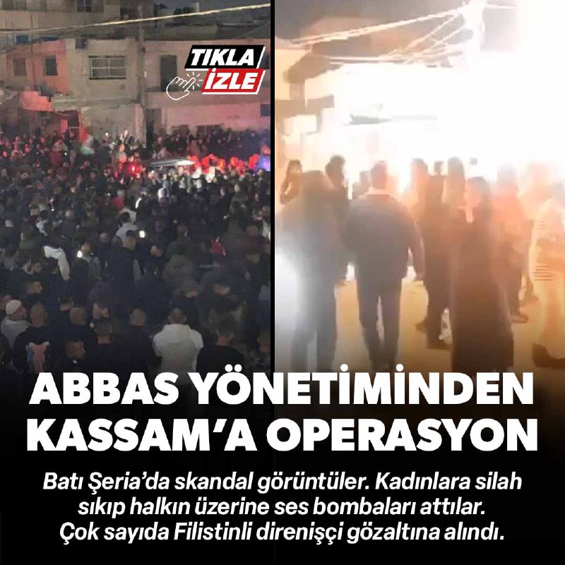 Kassam'a operasyon düzenleyip kendi halkına ateş …