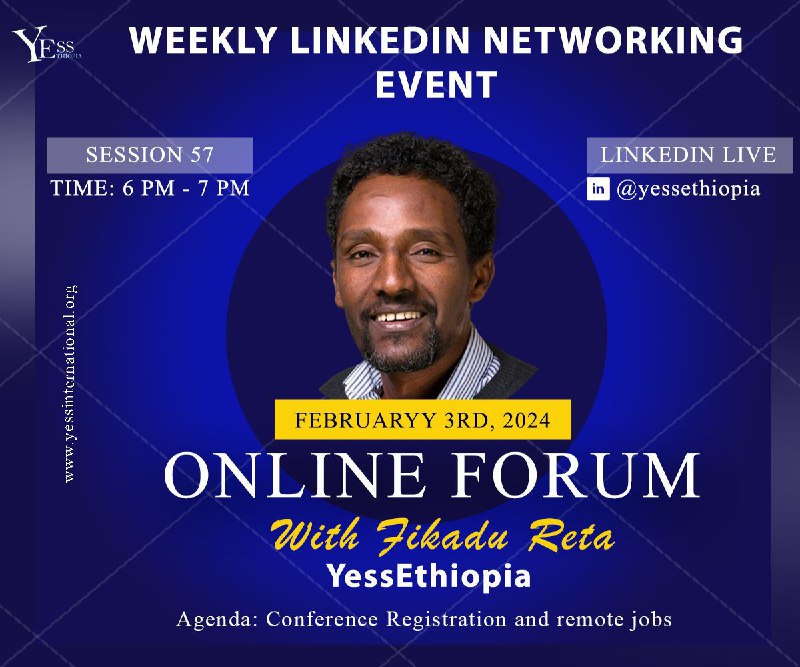 Dear YessEthiopia families join us for …