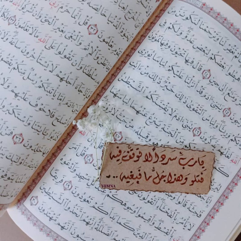 يبقى القرآن يربّيك حتى يُذيب ما …