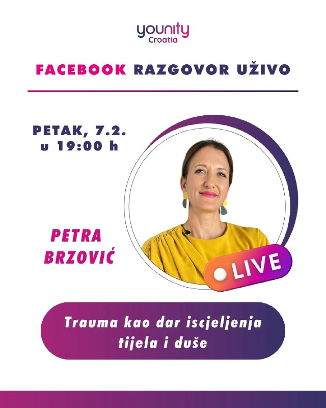 ***📢*** **Facebook razgovor UŽIVO: Petra Brzović**