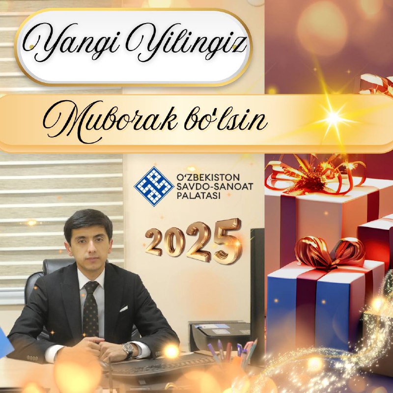 Sizni kirib kelayotgan yangi 2025-yil bilan …