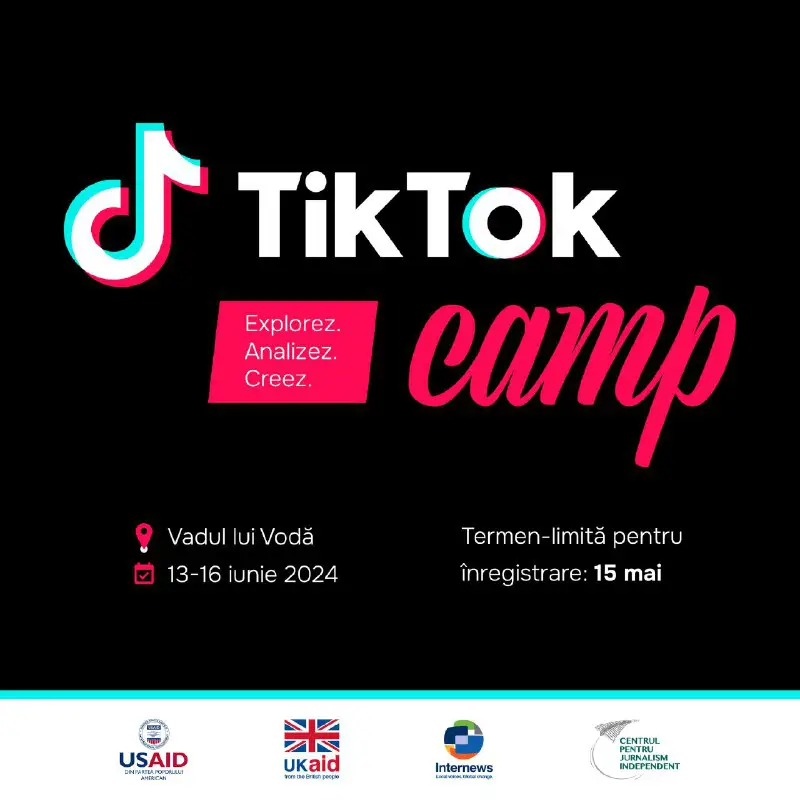 Tabăra de educație media TikTok Camp …