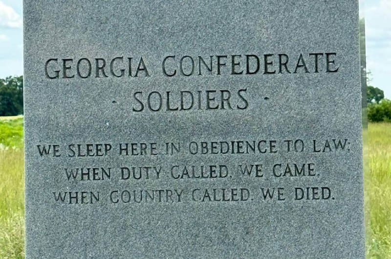 Georgia Confederate monument, at Antietam.