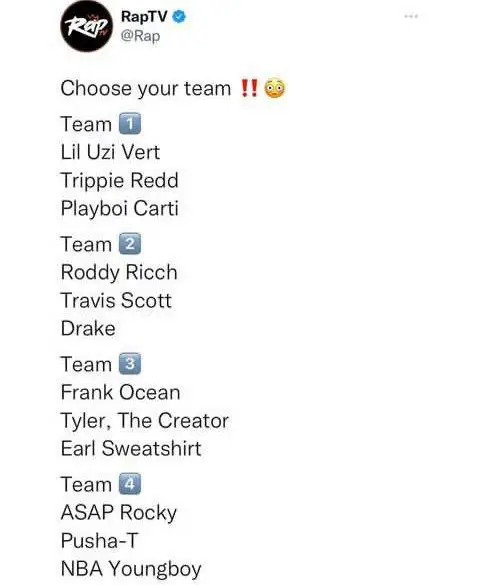 Which team you choosing?