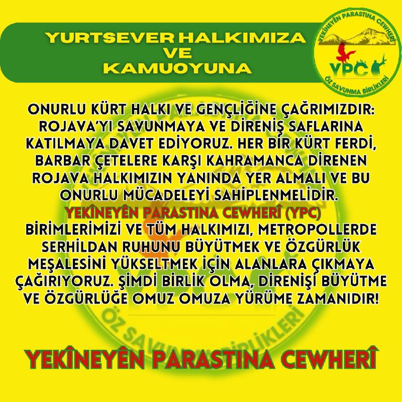 YURTSEVER HALKIMIZA VE KAMUOYUNA