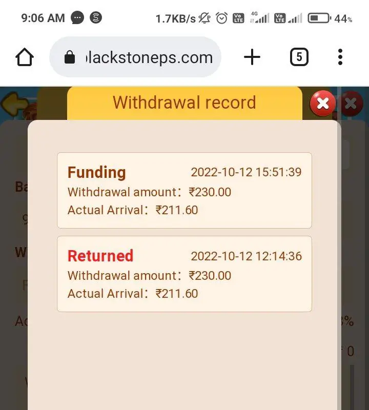 My withdrawal Received***👍***