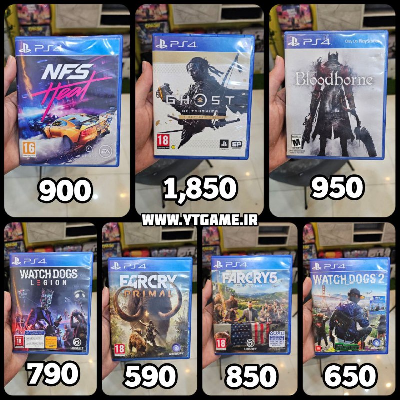 ***?***قیمت دیسک های کارکرده موجود PS4
