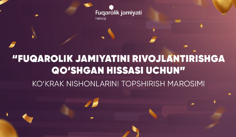 Ayni daqiqalarda "**Fuqarolik jamiyatini rivojlantirishga qo‘shgan …