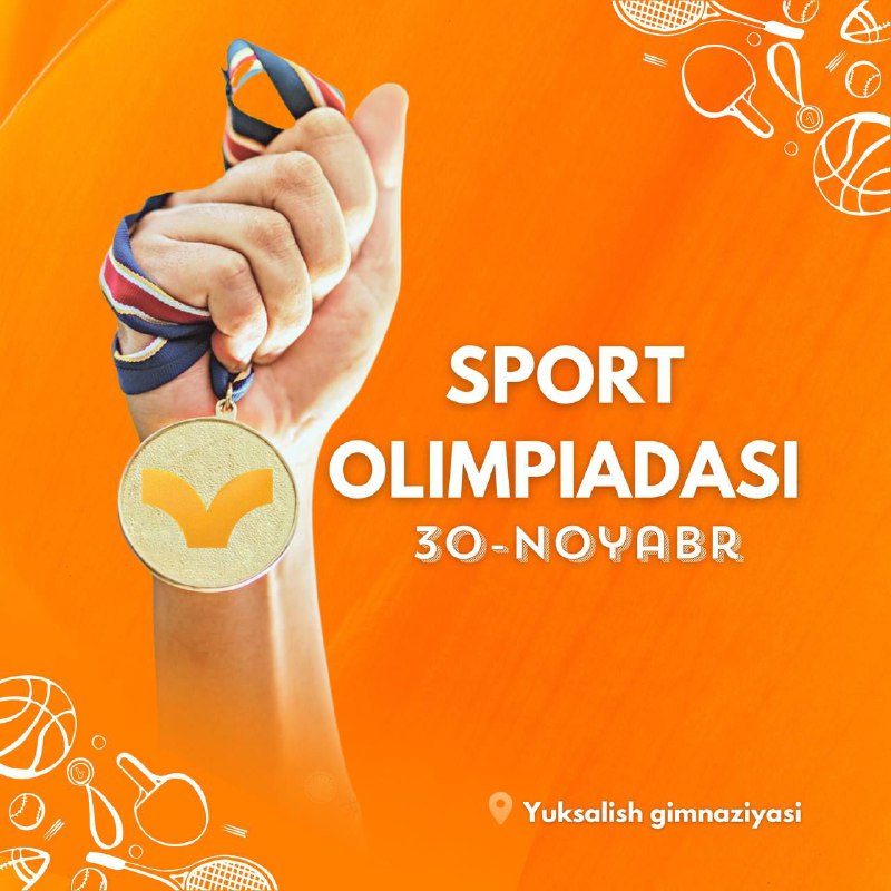 ***📣*** **Sport olimpiadasiga start beramiz!**