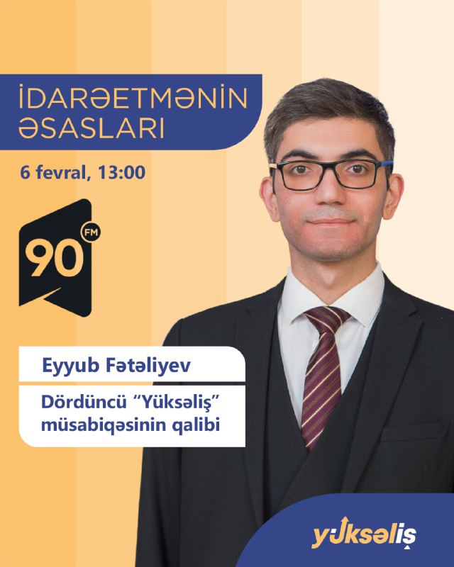 "İctimai Radio"da yayımlanan “İdarəetmənin Əsasları” verilişinin …