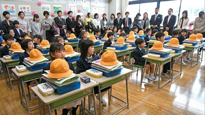 Не ушын Япония мектеплеринде оқушылар 4-класқа …