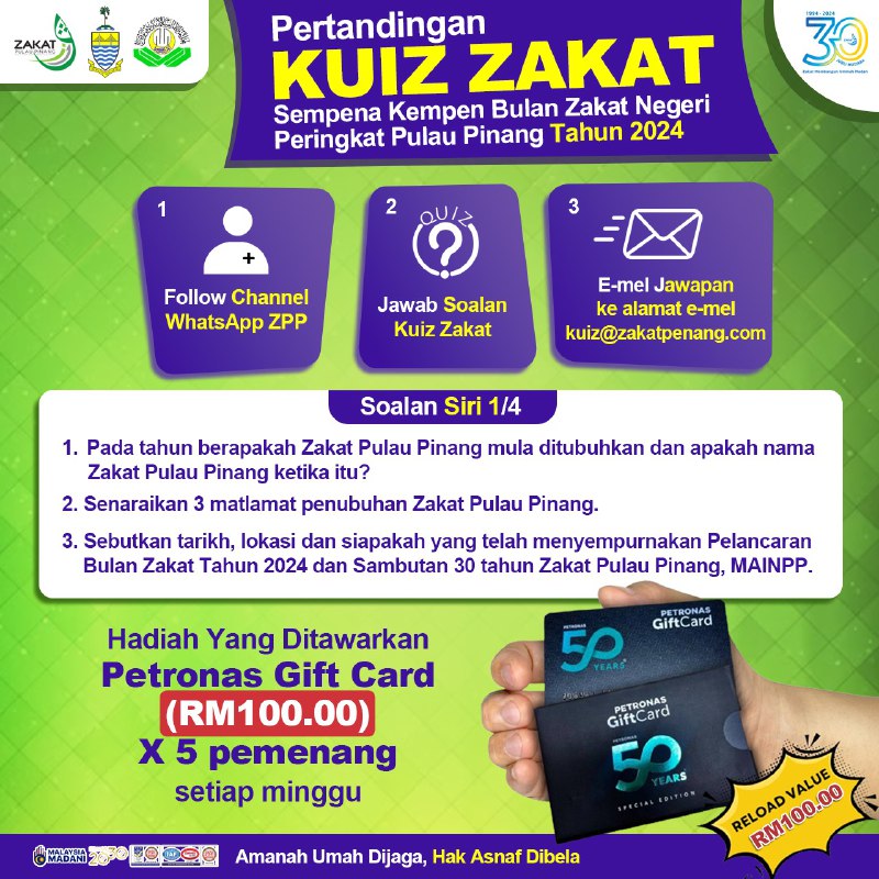 ***📝*** **KUIZ ZAKAT SEMPENA BULAN ZAKAT …