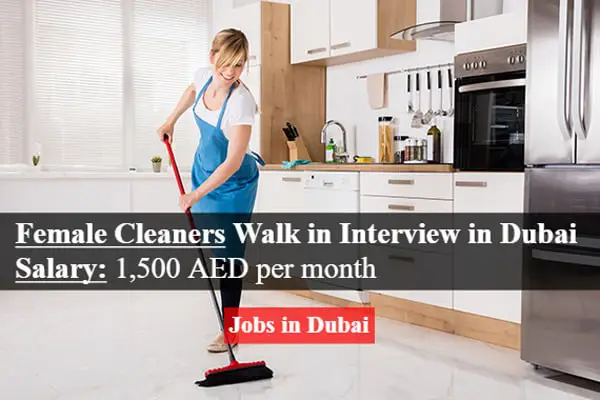 Walk-in-interview: Office Cleaner – Female Required …