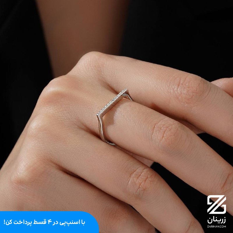 انگشتر نقره زنانه مدل ITL-1121