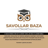 [T.me/savollar\_baza](http://T.me/savollar_baza)