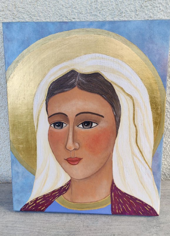 "Maria Magdalena", Ikone auf Holz, 40 …