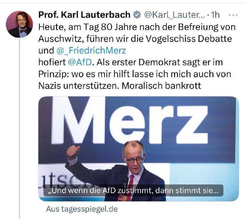 UND SO GEDENKT KARL LAUTERBACH DER …