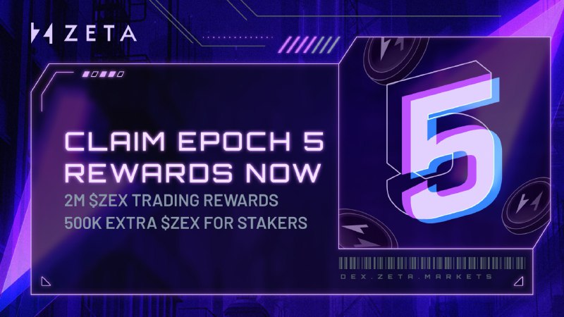 **Epoch 5 trading rewards are NOW …