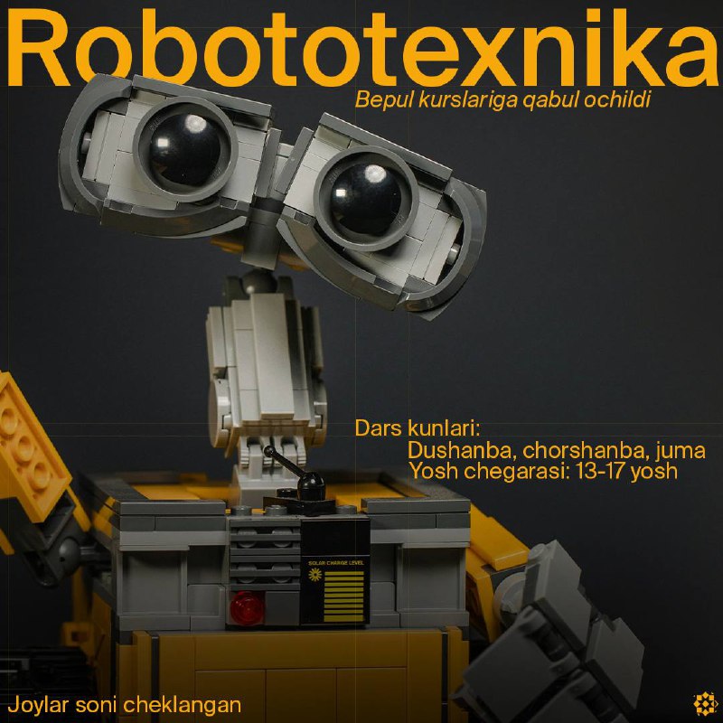 ***?*** Bepul yangi robototexnika kurslariga qabul …