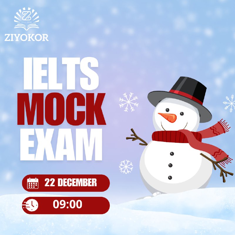 **IELTS MOCK EXAM** ***📝***