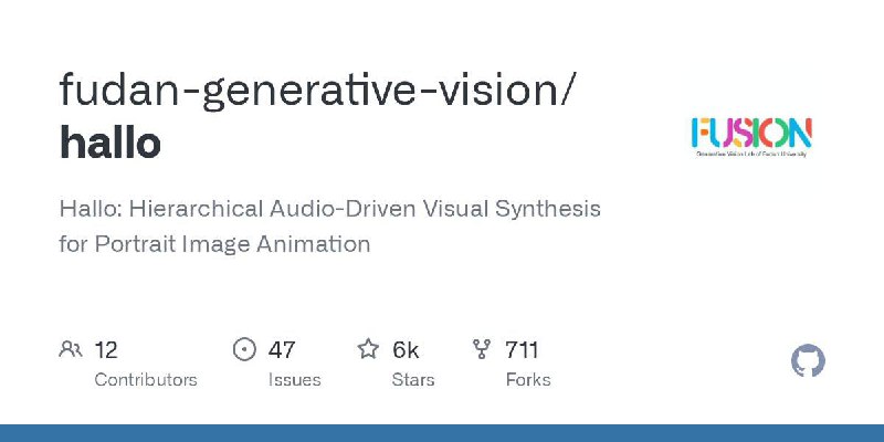 Hallo 是一款人工智能工具，可根据给定音频生成高度逼真的视频头像。