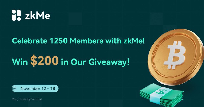 **Celebrate 1250 Members with zkMe! Share …