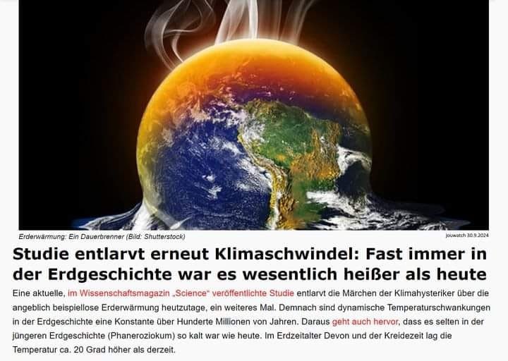 Na und? Die CO2-Hysteriker und vor …