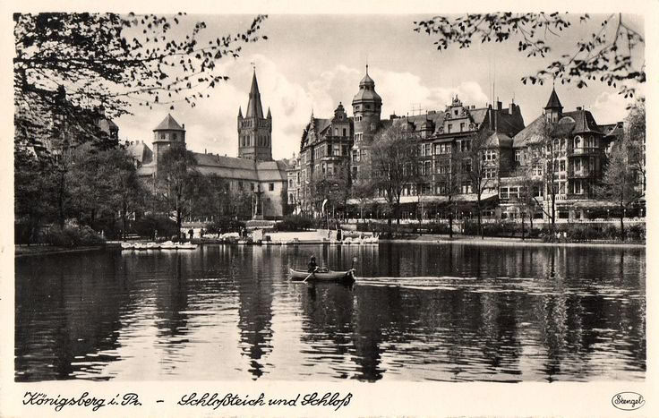 Königsberg. Schloßteich und Schloß.