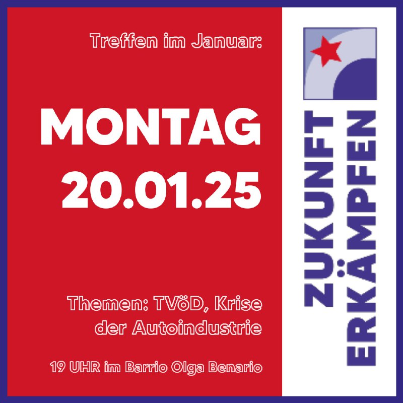 Wegen der Veranstaltung am 6. Januar …