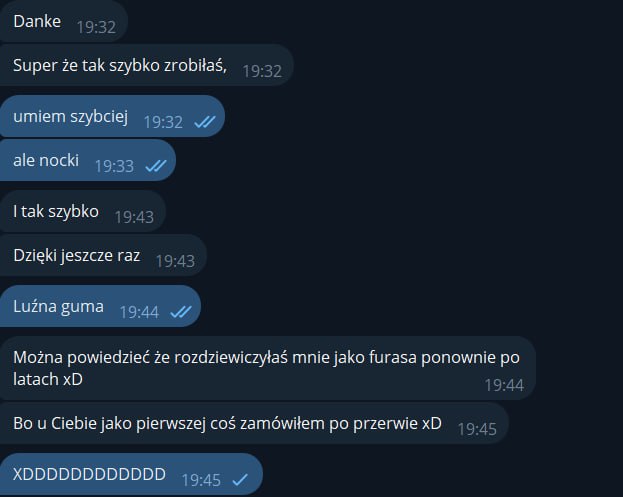 Ciąg dalszy rozmów z klientami. Kacper …