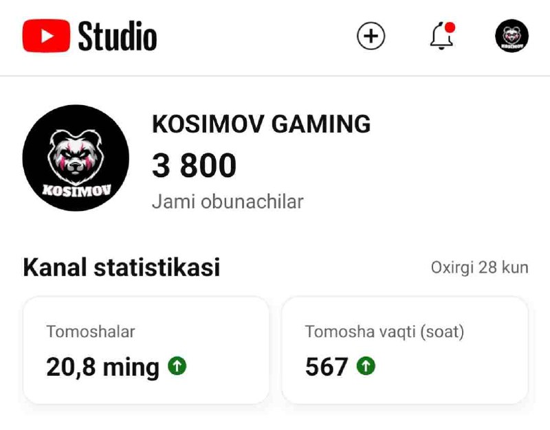 Tabriklab qo'yuraslar ***😄*** 3.8k obunachi yig'ildi